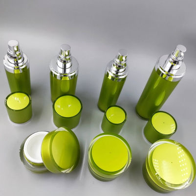 15ml 30ml 50ml Empty Acrylic Cream Set High Quality Water And Milk Set Acrylic Body Jar With Acrylic Cap